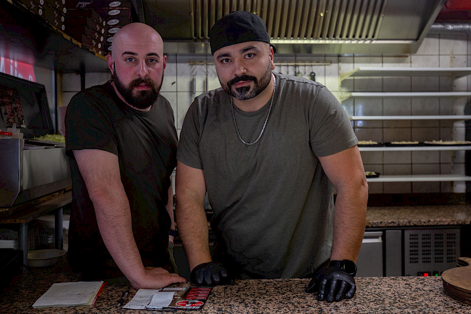 Nihat Akkaya (links) und Ali Kamper, Sonii`s Pizza.