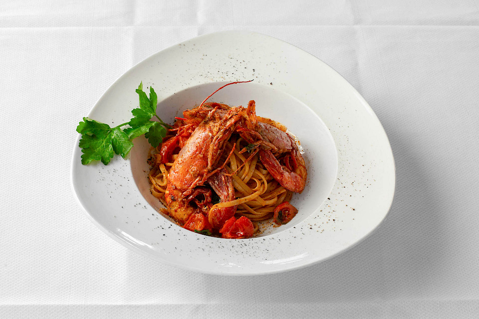 Linguine con Camberoni